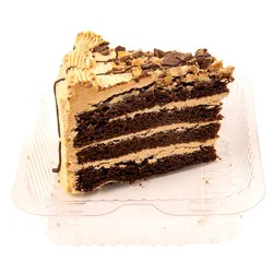 Weis Bakery Fresh Peanut Butter Triple Chocolate Cake Slice