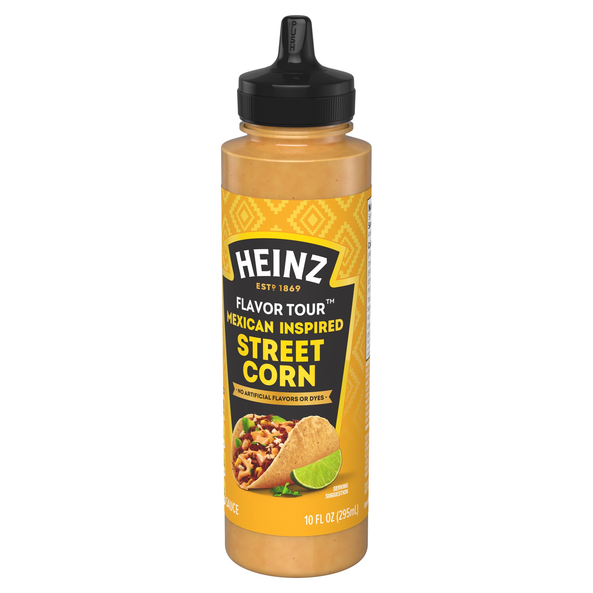slide 2 of 5, Heinz Flavor Tour Mexican Inspired Street Corn Sauce, 10 fl oz Bottle, 10 fl oz