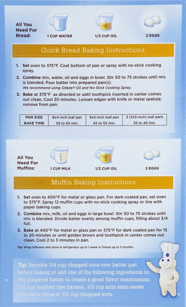 slide 6 of 7, Pillsbury Banana Bread Mix, 14 oz