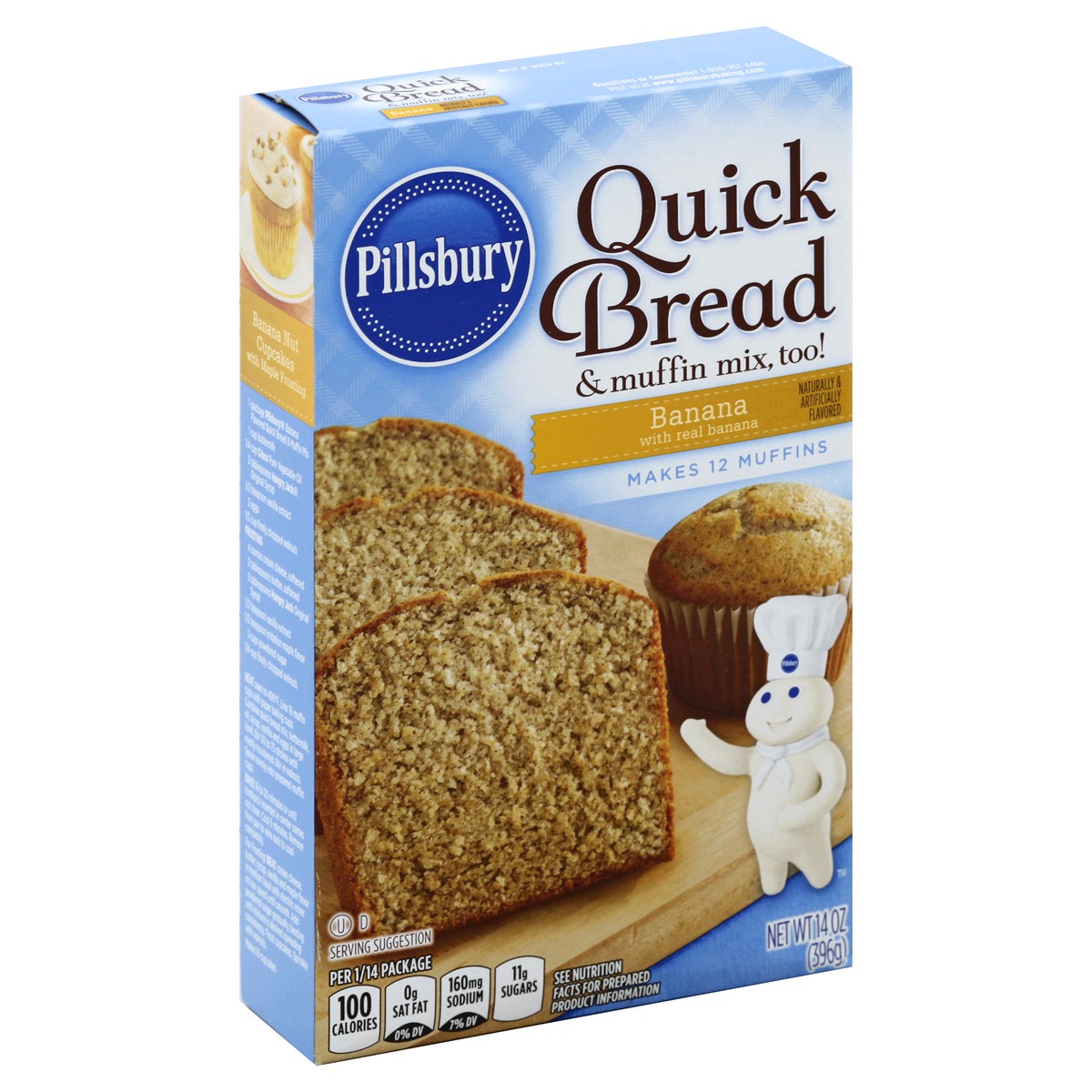 slide 7 of 7, Pillsbury Banana Bread Mix, 14 oz