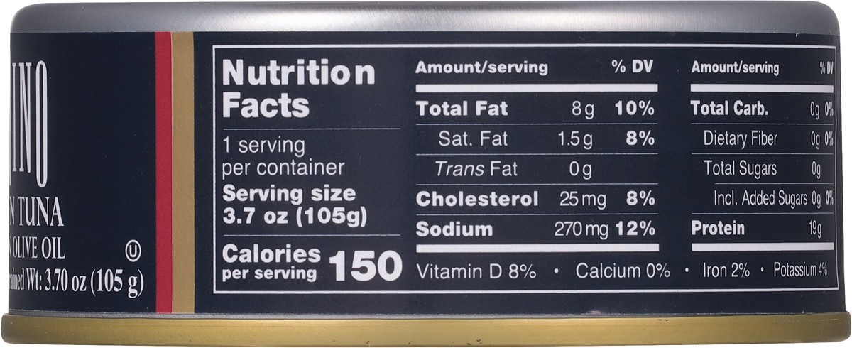 slide 12 of 13, Tonnino Solid Pack in Olive Oil Yellowfin Tuna 4.94 oz, 4.94 oz