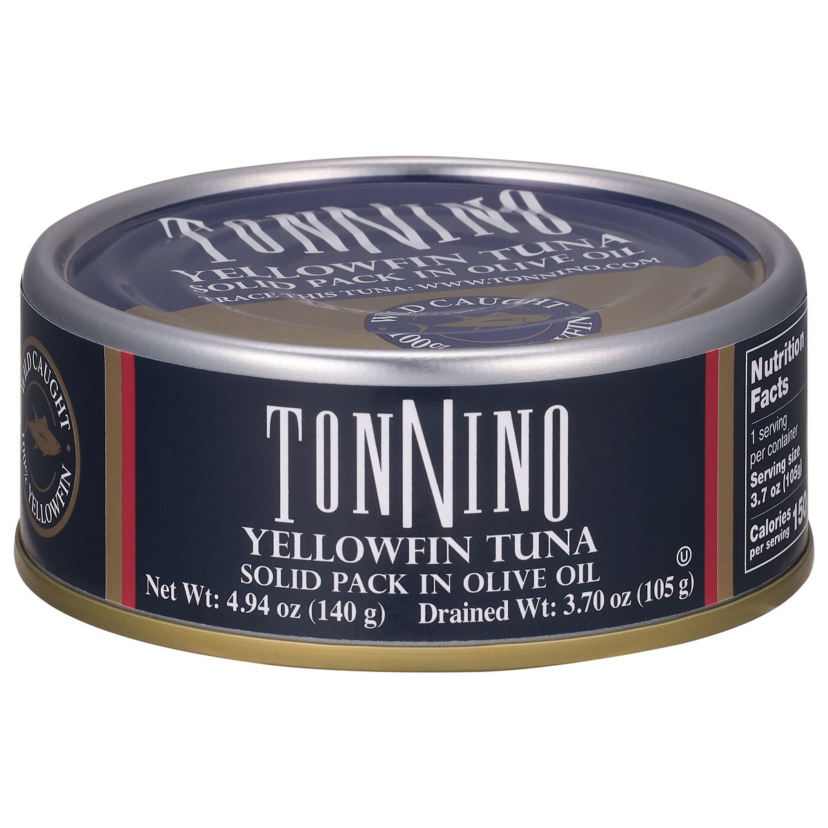 slide 1 of 13, Tonnino Solid Pack in Olive Oil Yellowfin Tuna 4.94 oz, 4.94 oz