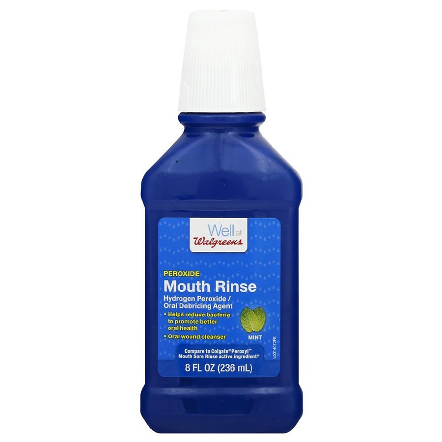 slide 1 of 5, Walgreens Peroxide Mouth Rinse, 8 fl oz