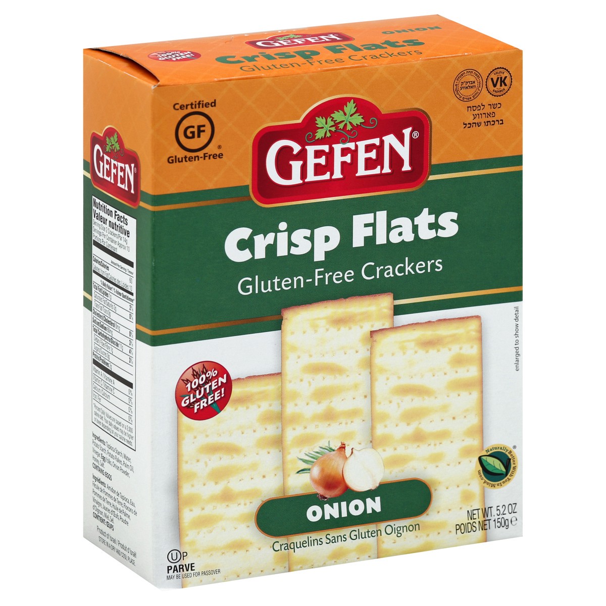 slide 4 of 5, Gefen Crisp Flats 5.2 oz, 5.2 oz