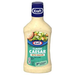 Kraft Caesar with Bacon Dressing, 16 fl oz Bottle
