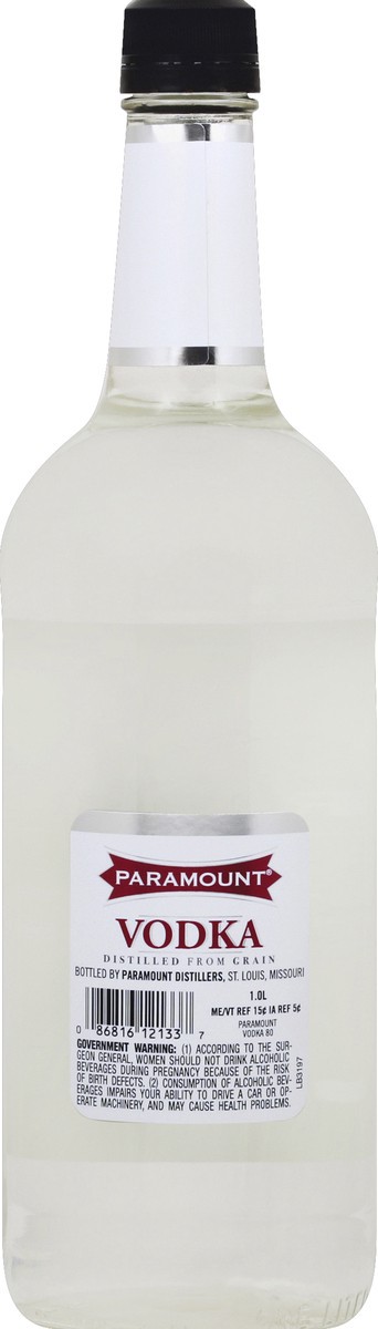 slide 6 of 6, Paramount Vodka, 1 liter