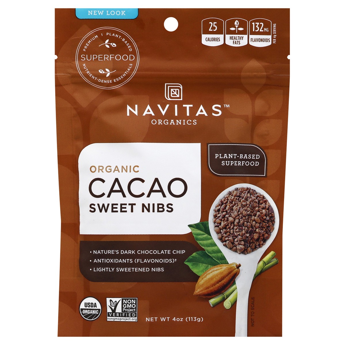 slide 2 of 4, Navitas Cacao 4 oz, 4 oz