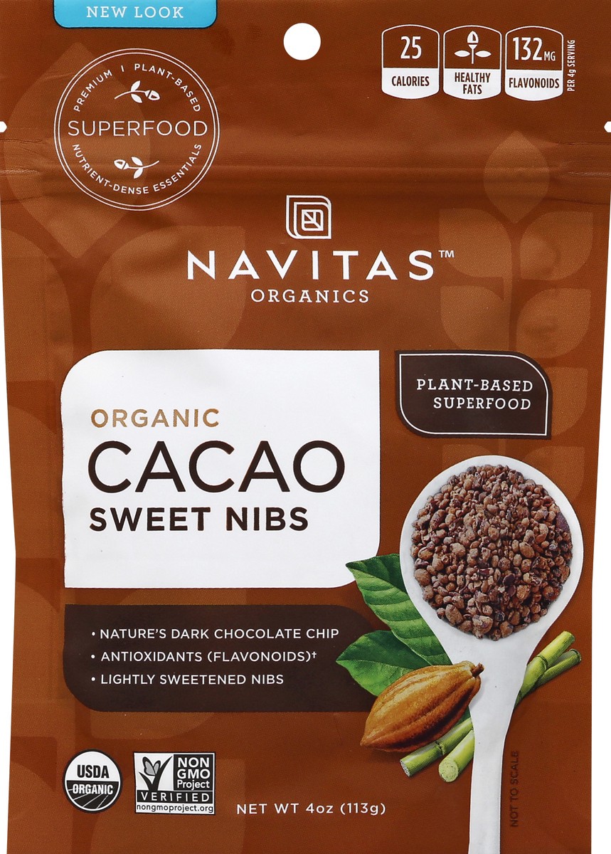 slide 1 of 4, Navitas Cacao 4 oz, 4 oz