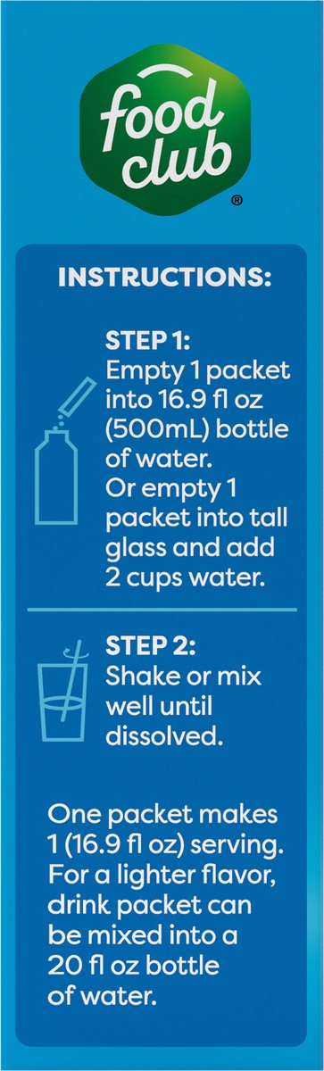 slide 7 of 12, Food Club +h To Go!, Lemonade Low Calorie Drink Mix - 10 ct, 10 ct