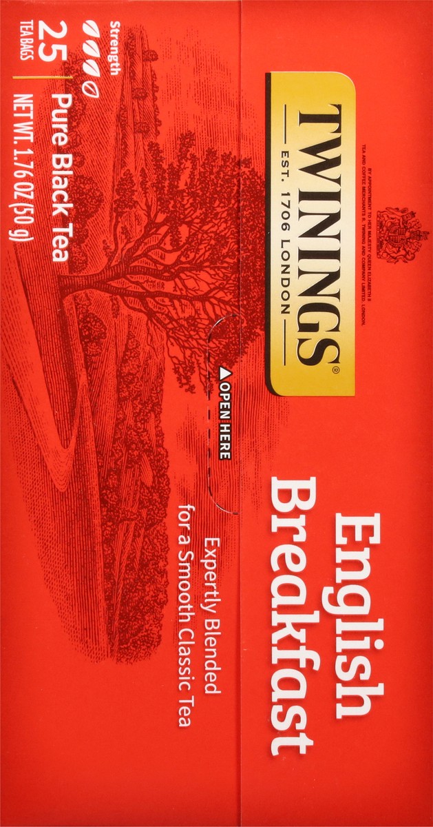 slide 12 of 16, Twinings English Breakfast Pure Black Tea 25 Bags - 25 ct, 25 ct