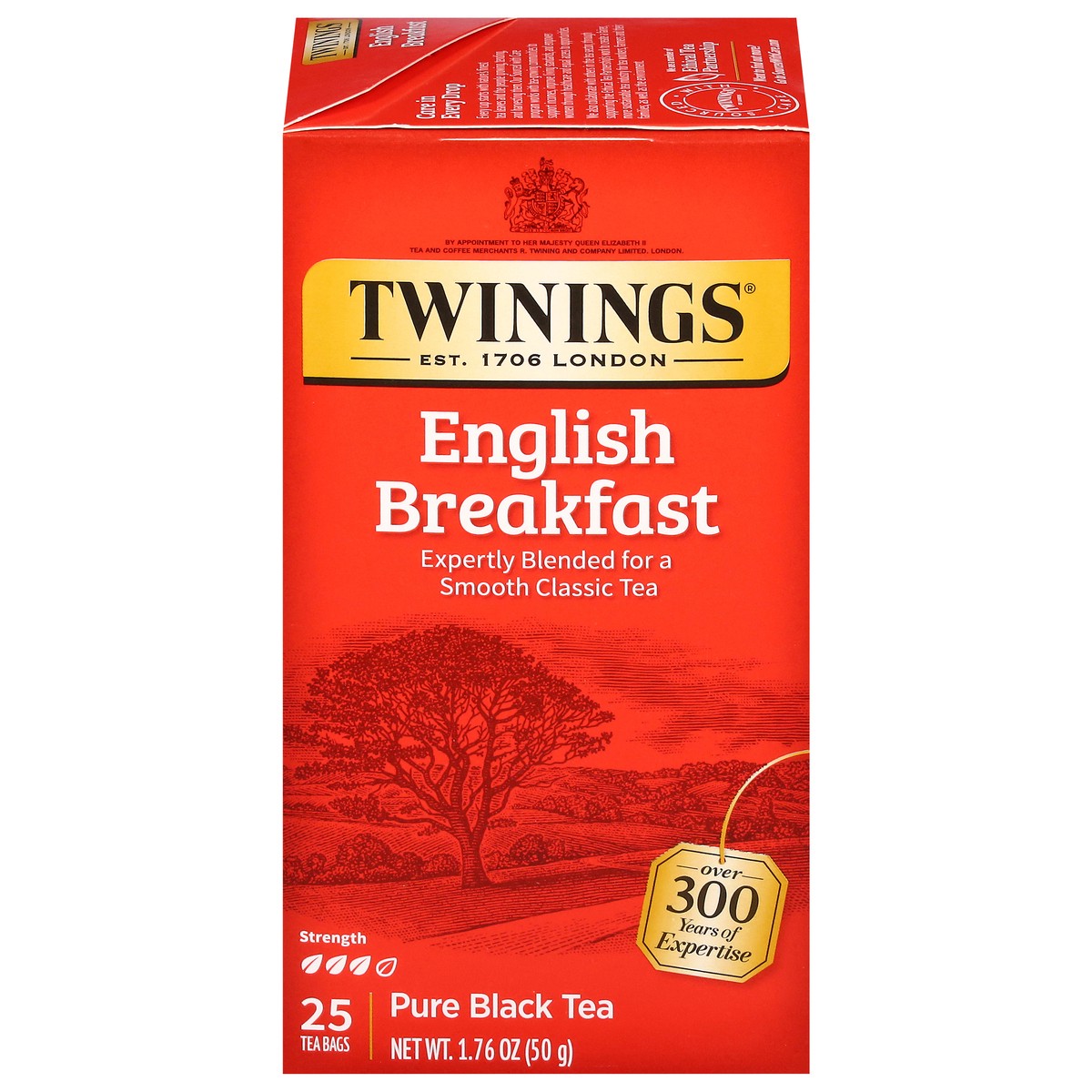 slide 8 of 16, Twinings English Breakfast Pure Black Tea 25 Bags - 25 ct, 25 ct