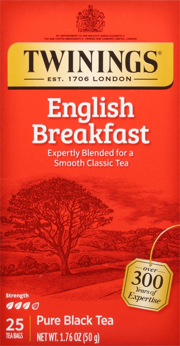 slide 11 of 16, Twinings English Breakfast Pure Black Tea 25 Bags - 25 ct, 25 ct