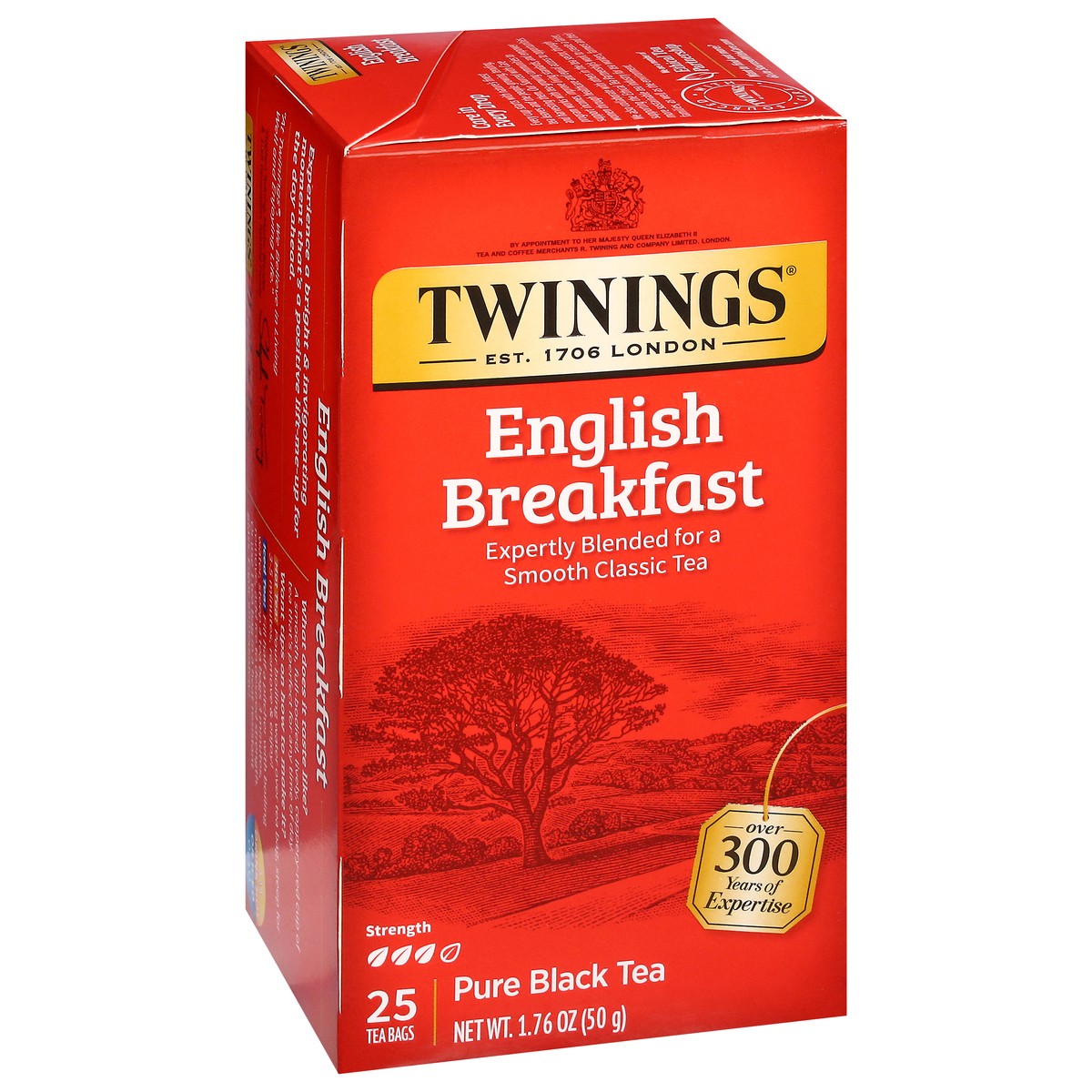 slide 10 of 16, Twinings English Breakfast Pure Black Tea 25 Bags - 25 ct, 25 ct