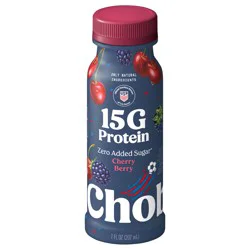 Chobani 15G Protein Lowfat Greek Yogurt Drink Cherry Berry 7 fl oz