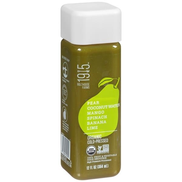 slide 1 of 1, Bolthouse Farms Bolthouse 1915 Pear Organic Cold Pressed Juice - 12 oz, 12 oz