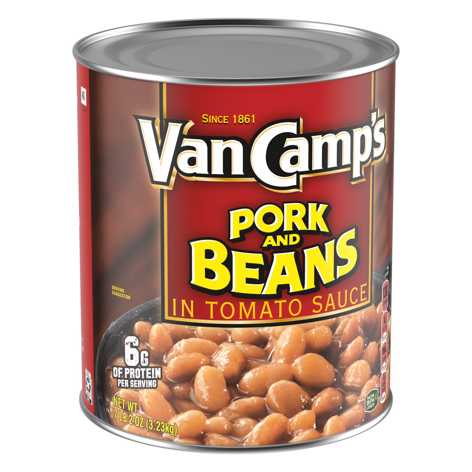 slide 2 of 5, Van Camp's Pork and Beans, Canned Beans, 114 OZ, 114 oz