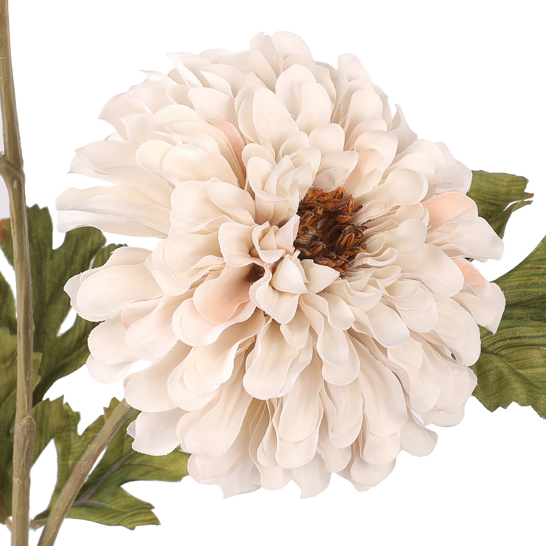 slide 2 of 2, 26" Cream Ball Dahlia Stem By Ashland, 7 in x 4 in x 26 in
