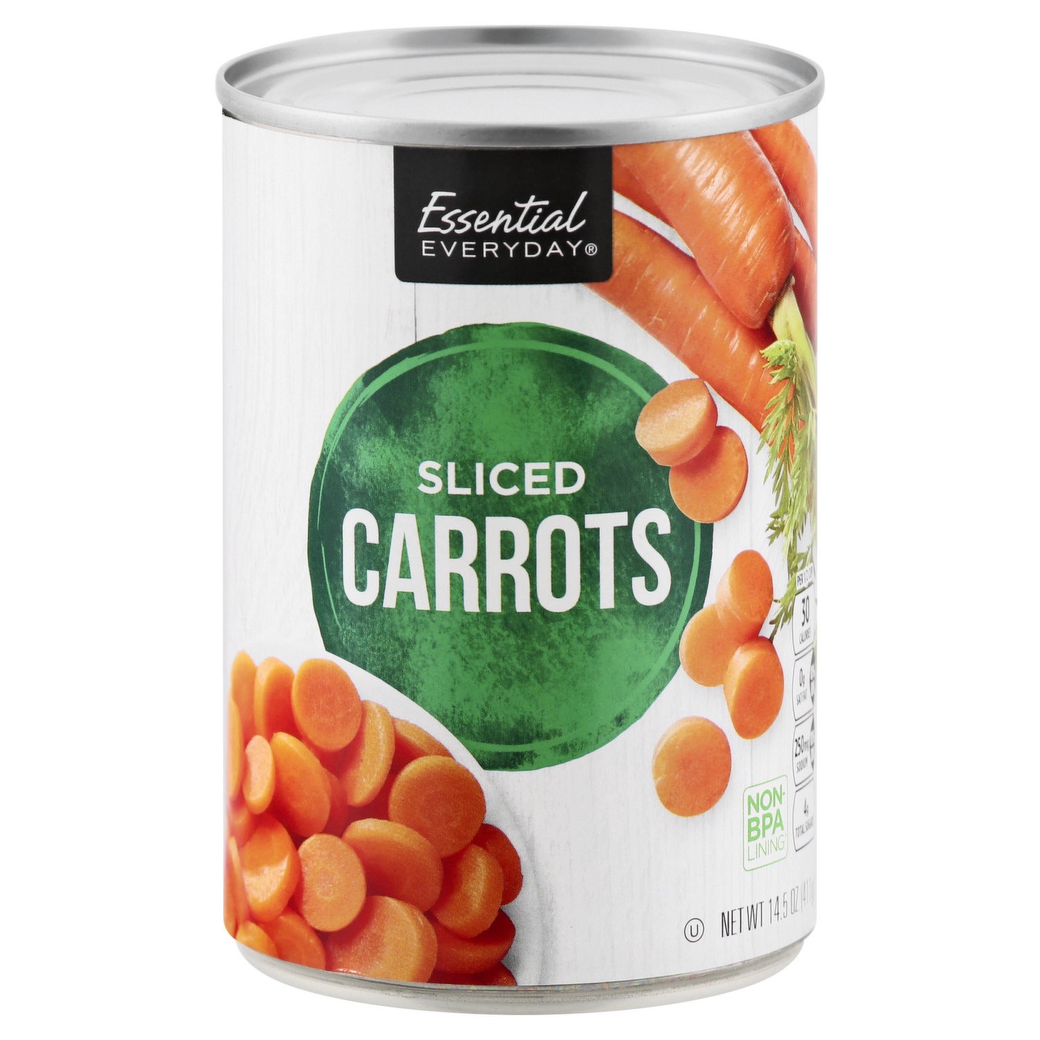 slide 1 of 1, Essential Everyday Sliced Carrots, 14.5 oz