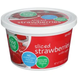 Food Club Sliced Strawberries In Sugar