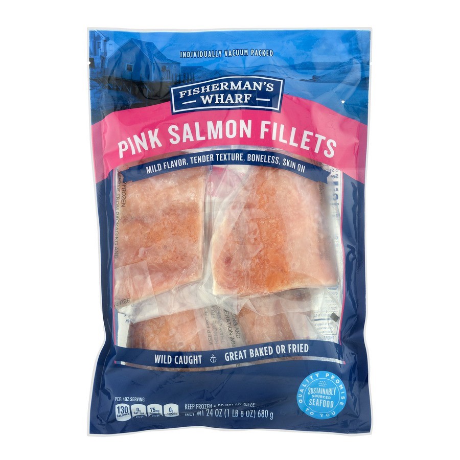 slide 1 of 1, Fisherman's Wharf Salmon Fillets, 24 oz