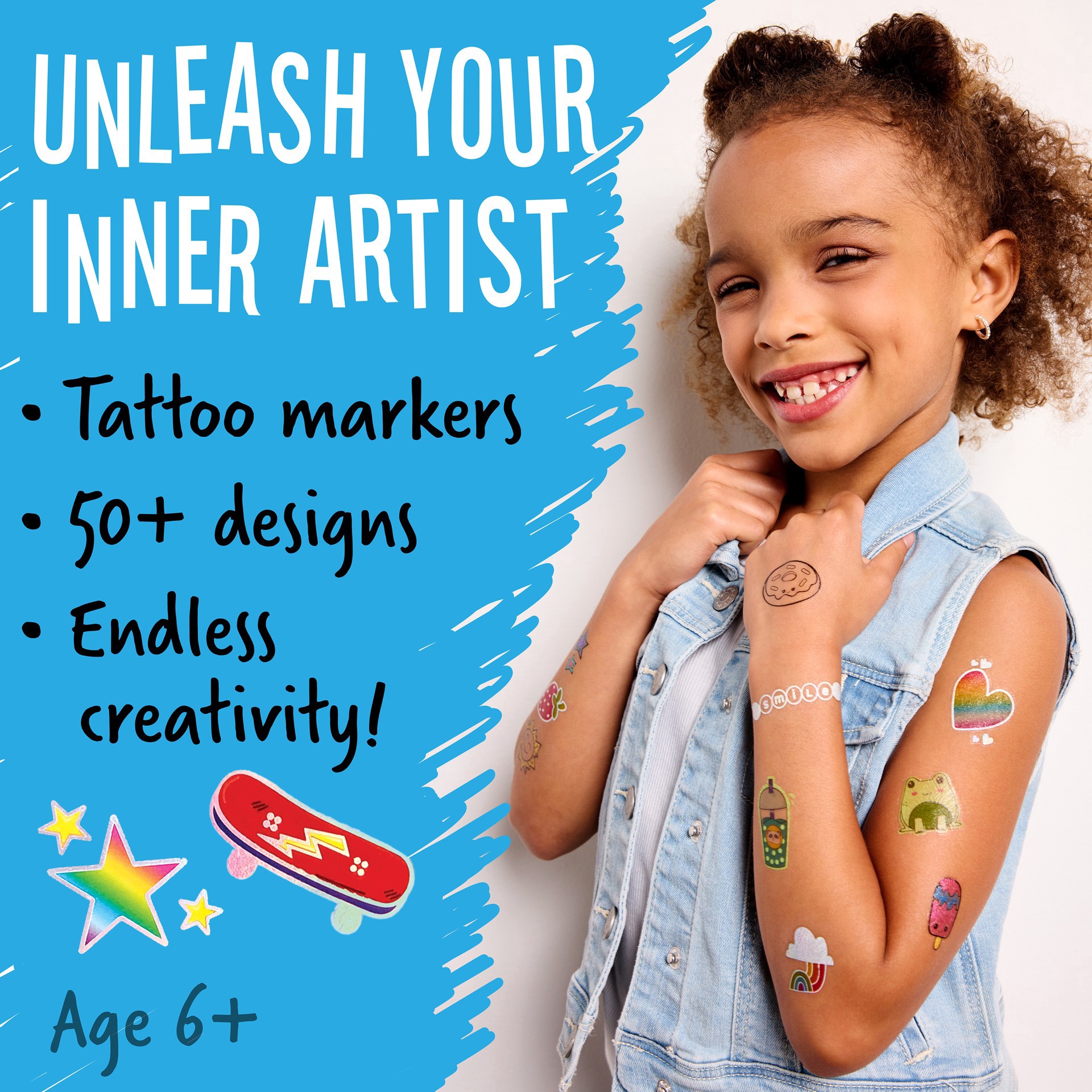 slide 5 of 8, Faber-Castell Creativity For Kids Tattoo Designer Studio, 1 ct