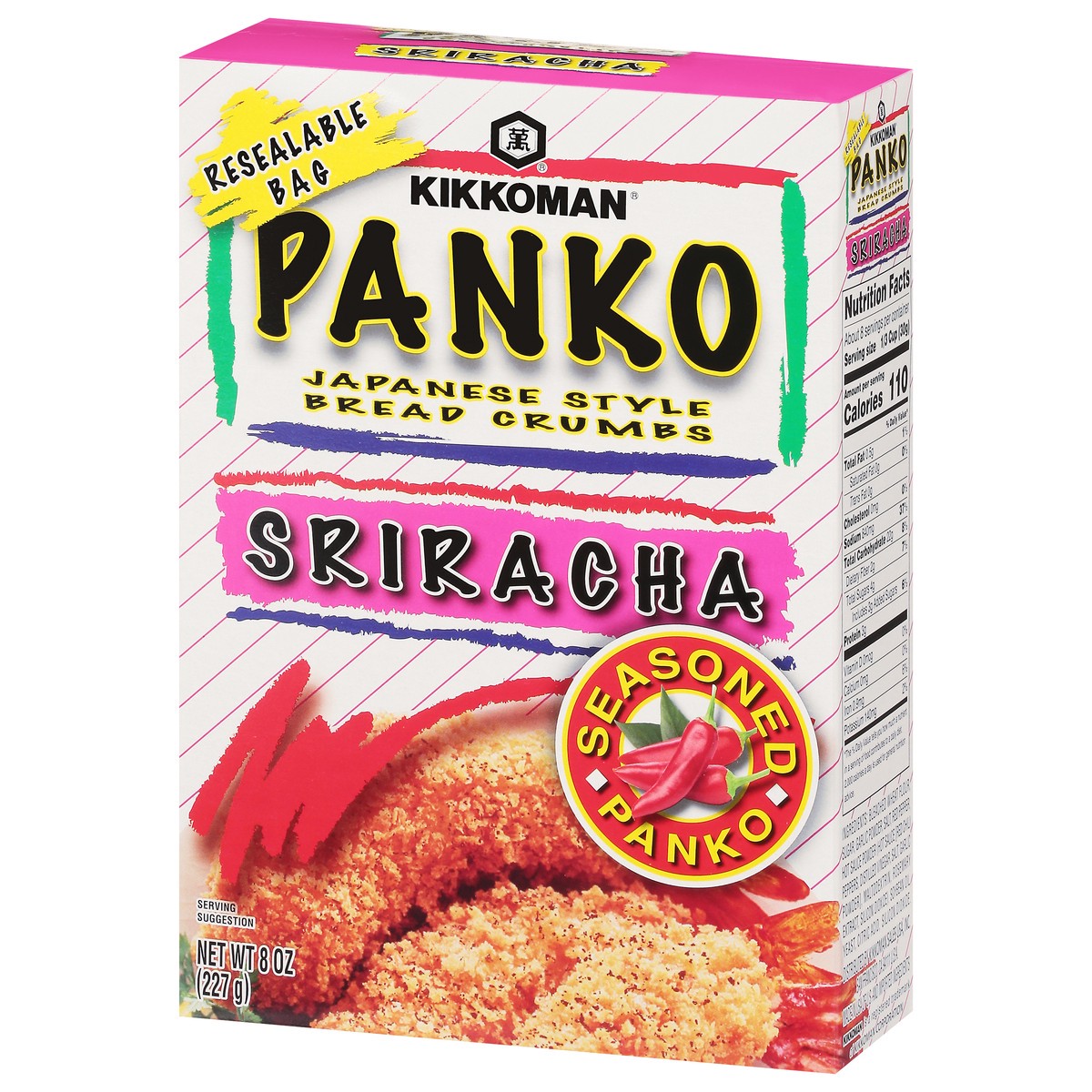 slide 3 of 9, Kikkoman Japanese Style Bread Crumbs Sriracha Panko 8 oz, 8 oz