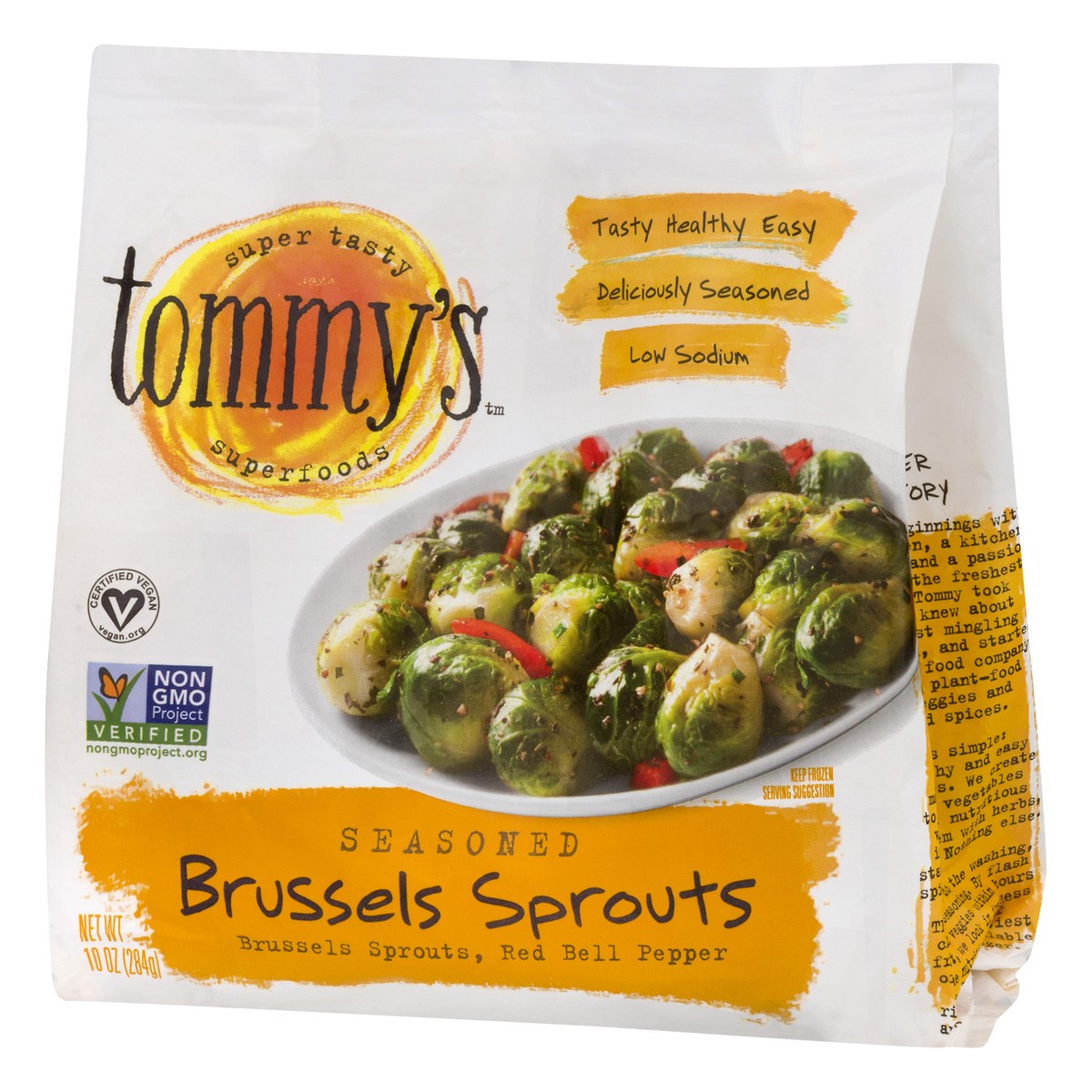 slide 4 of 9, Tommy's Red Bell Pepper Seasoned Low Sodium Brussels Sprouts 10 oz, 10 oz