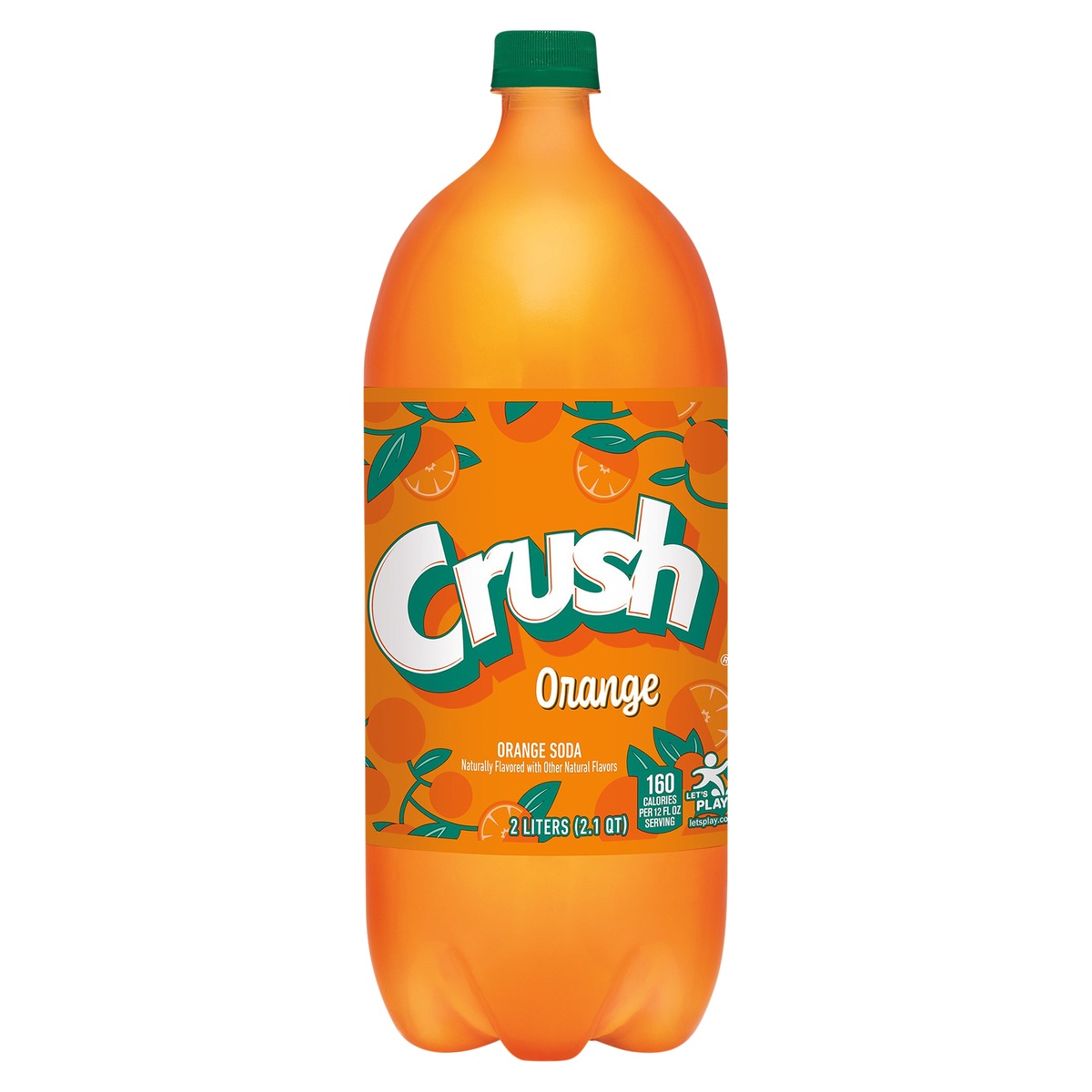 slide 1 of 1, Crush Orange Soda Bottle, 2 liter