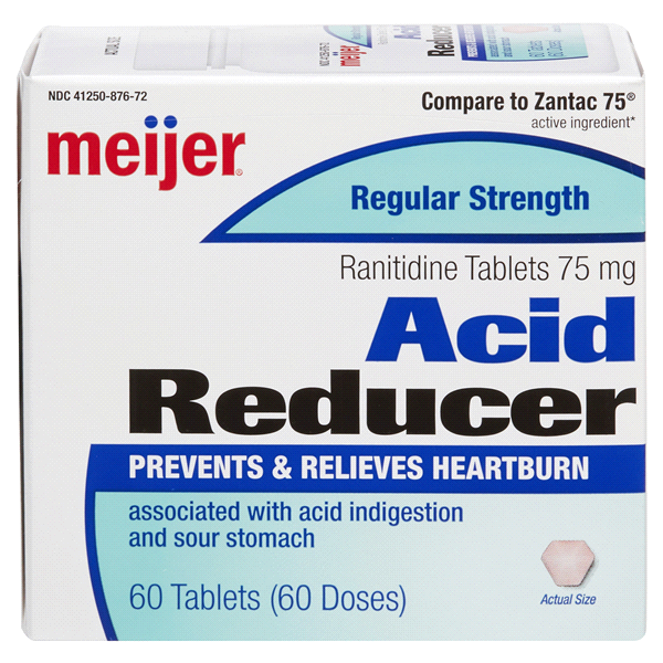 slide 1 of 1, Meijer Acid Reducer Tablets, 60 ct