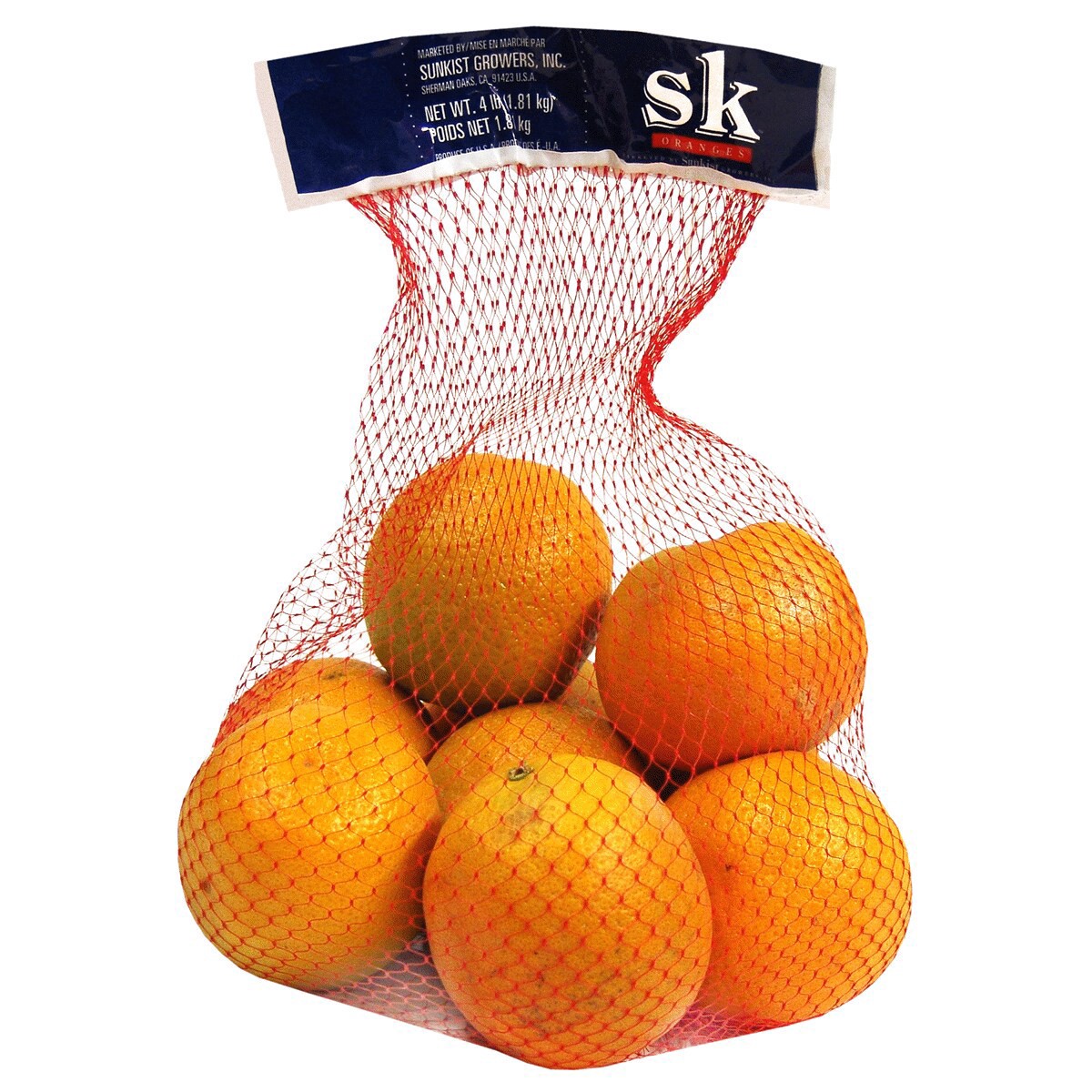 slide 1 of 1, Oranges - Valencia, 4 lb