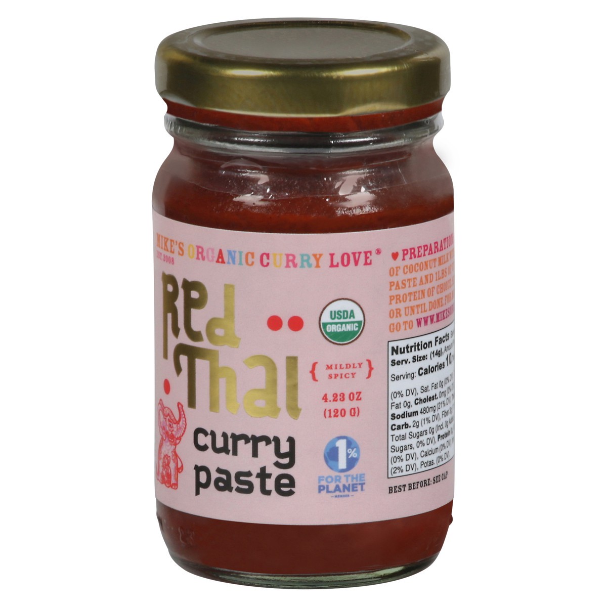 slide 3 of 9, Mike's Organic Curry Love Mildly Spicy Red Thai Curry Paste 4.23 oz, 4.23 oz