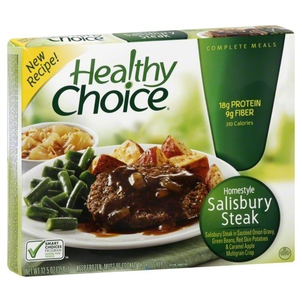 slide 1 of 1, Healthy Choice Traditional Classics Homestyle Salisbury Steak, 12.5 oz