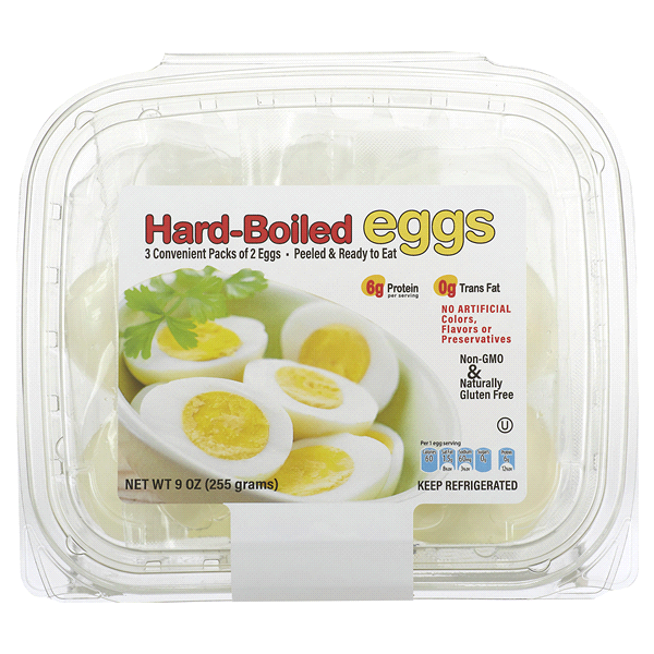 slide 1 of 2, Hard-Boiled Eggs, 9 oz