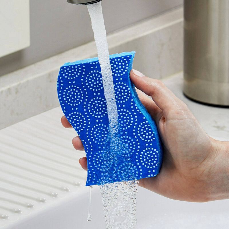 slide 2 of 9, Scotch-Brite Stay Fresh Non-Scratch Scrub Dots Scrub Sponges 3 ea, 3 ct