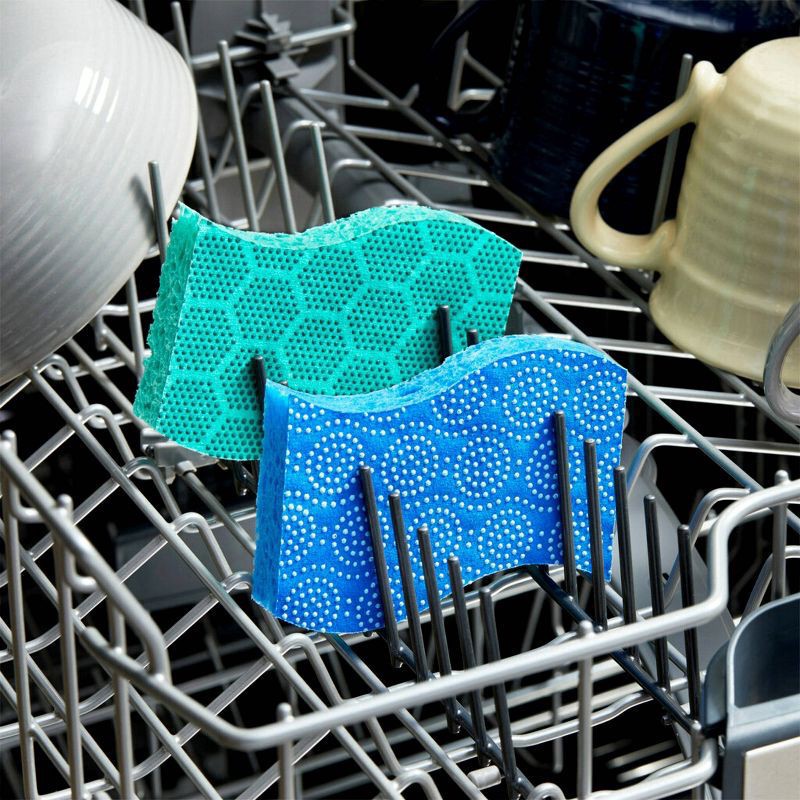 slide 9 of 9, Scotch-Brite Stay Fresh Non-Scratch Scrub Dots Scrub Sponges 3 ea, 3 ct