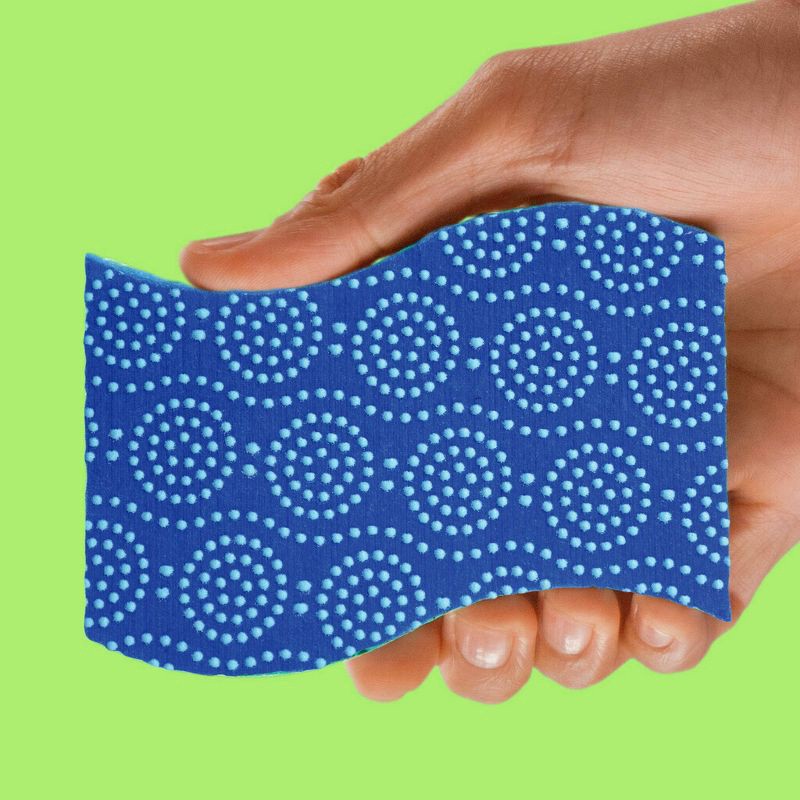 slide 3 of 9, Scotch-Brite Stay Fresh Non-Scratch Scrub Dots Scrub Sponges 3 ea, 3 ct