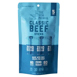 The New Primal Classic Beef Sticks - 5 ct