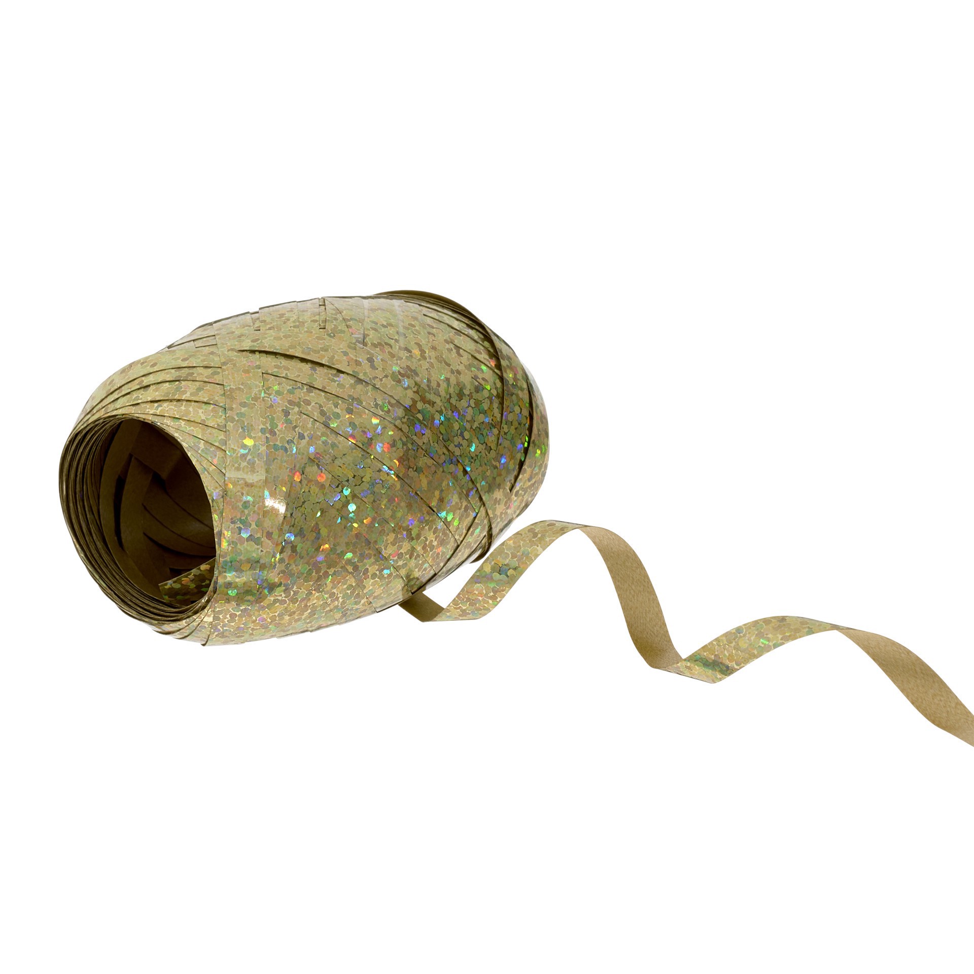 slide 2 of 4, 66ft. Holographic Gold Ribbon Keg By Celebrate It, 66 ft