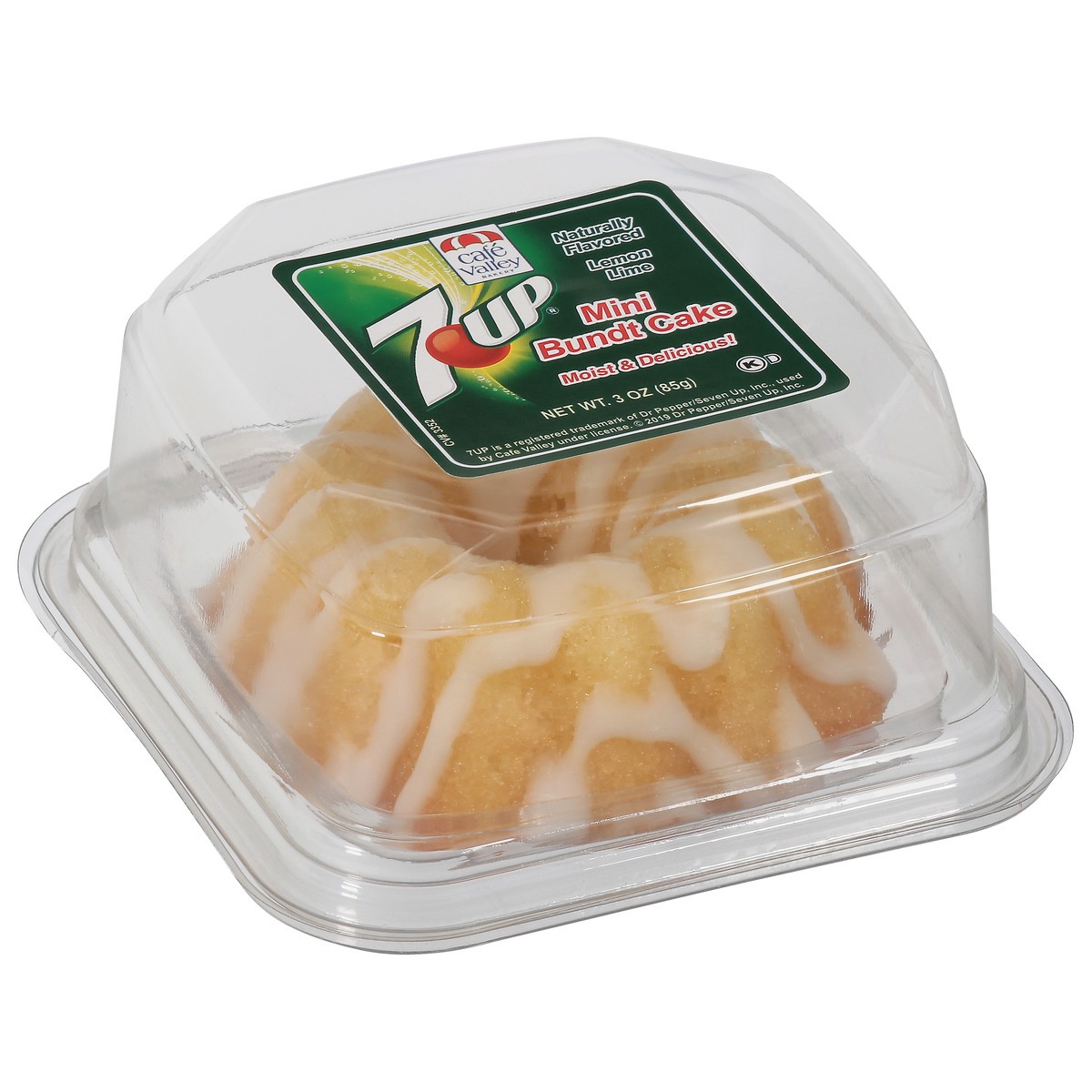 slide 5 of 9, Cafe Valley Bakery 7UP Lemon Lime Bundt Cake Mini 3 oz, 3 oz