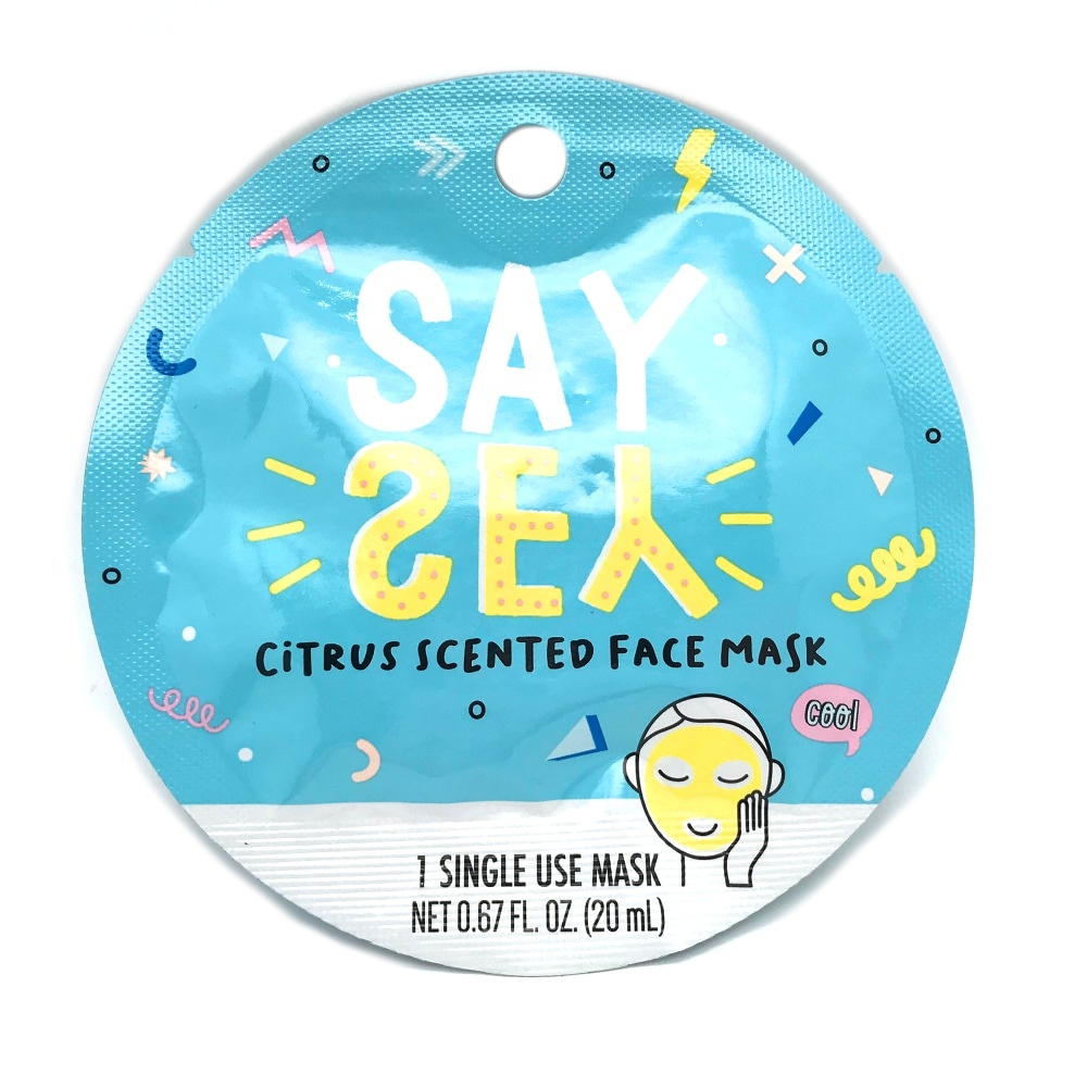 slide 1 of 1, Taste Beauty Say Yes Citrus Scented Face Mask, 1 ct