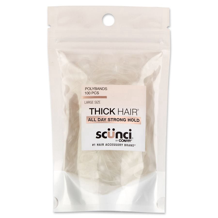 slide 1 of 3, scünci Polybands Large Size 100 ea, 100 ct