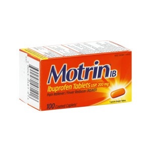 slide 1 of 1, Motrin IB Ibuprofen 200 Mg Coated Caplets, 100 cups