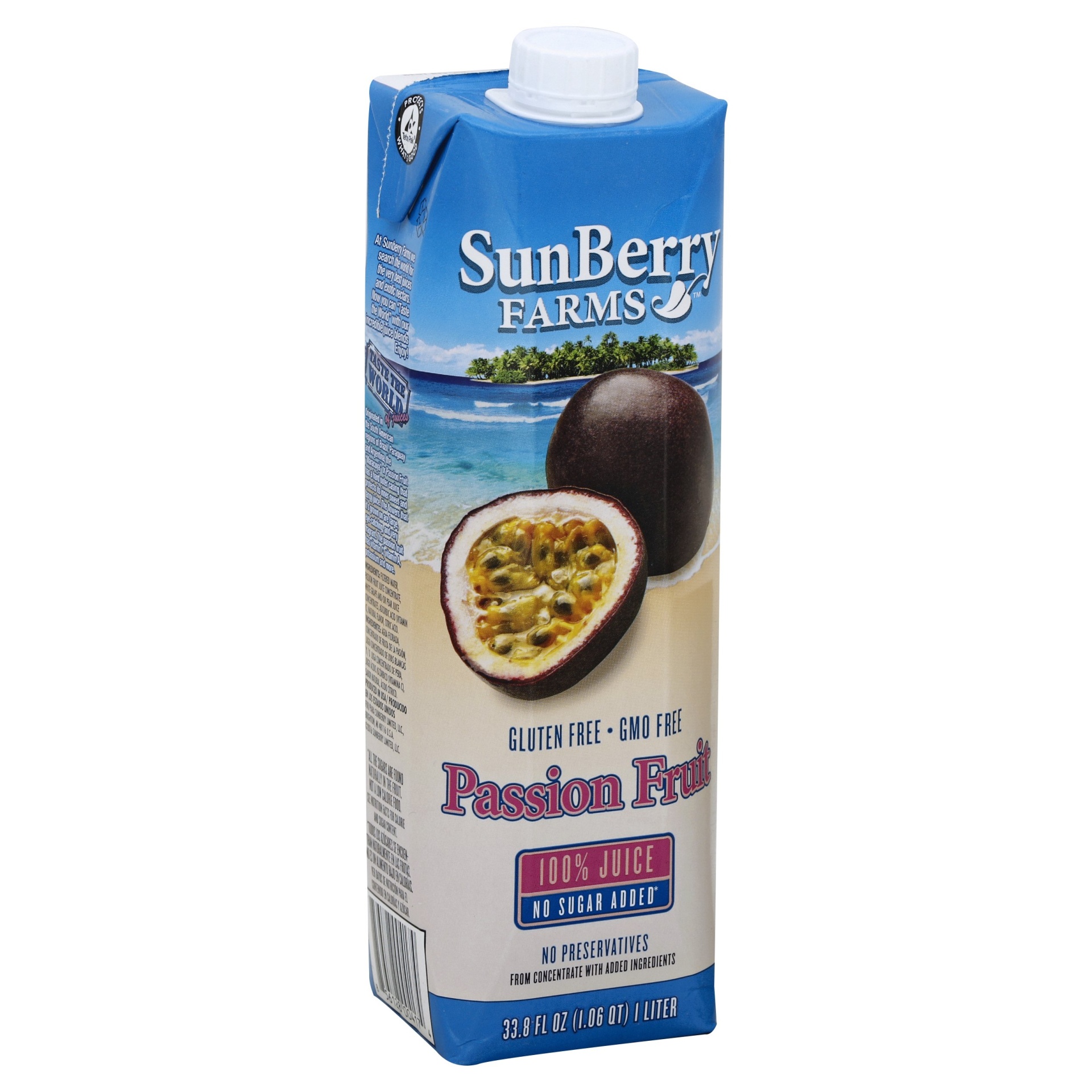 slide 1 of 4, SunBerry Farms 100% Juice Passion Fruit - 1 liter, 1 liter