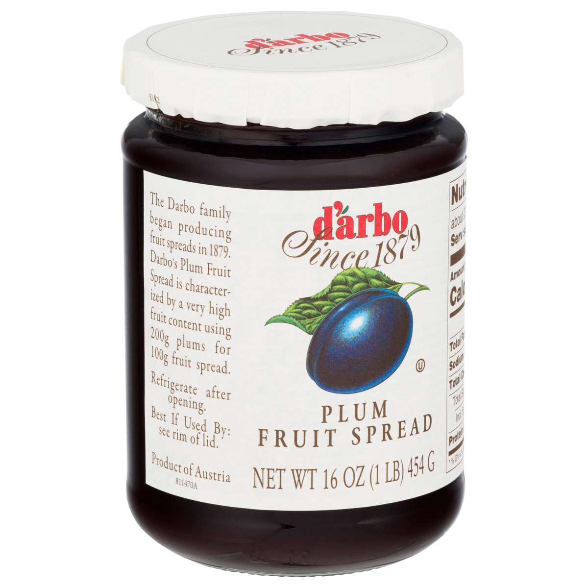 slide 2 of 11, d'Arbo Plum Fruit Spread 16 oz, 16 oz