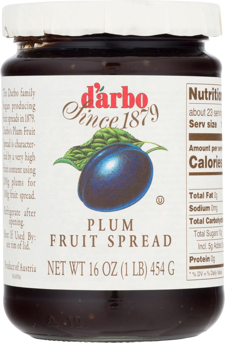 slide 9 of 11, d'Arbo Plum Fruit Spread 16 oz, 16 oz