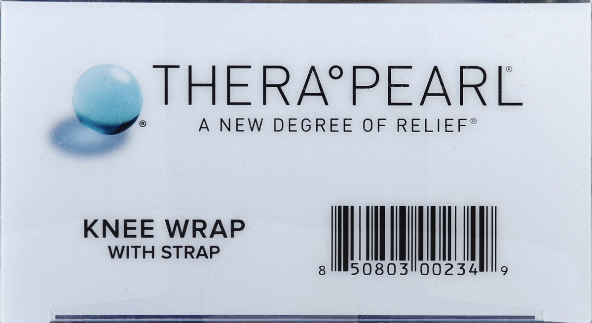 slide 4 of 7, TheraPearl Reusable Hot & Cold Therapy Knee Wrap With Strap, 1 ct