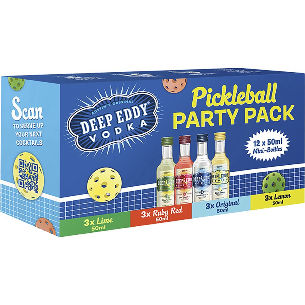 slide 1 of 1, Deep Eddy Pickleball Variety 12 Pack, 50 ml