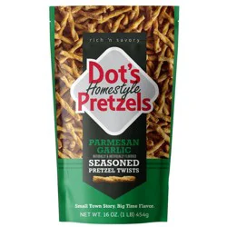 Dot's Homestyle Pretzels Seasoned Parmesan Garlic Pretzel Twists 16 oz