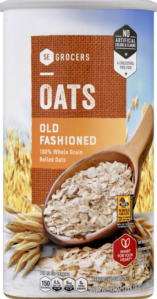 slide 6 of 13, Se Grocers Old Fsnd Oats - 42 oz, 42 oz
