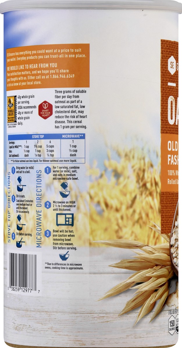 slide 9 of 13, Se Grocers Old Fsnd Oats - 42 oz, 42 oz